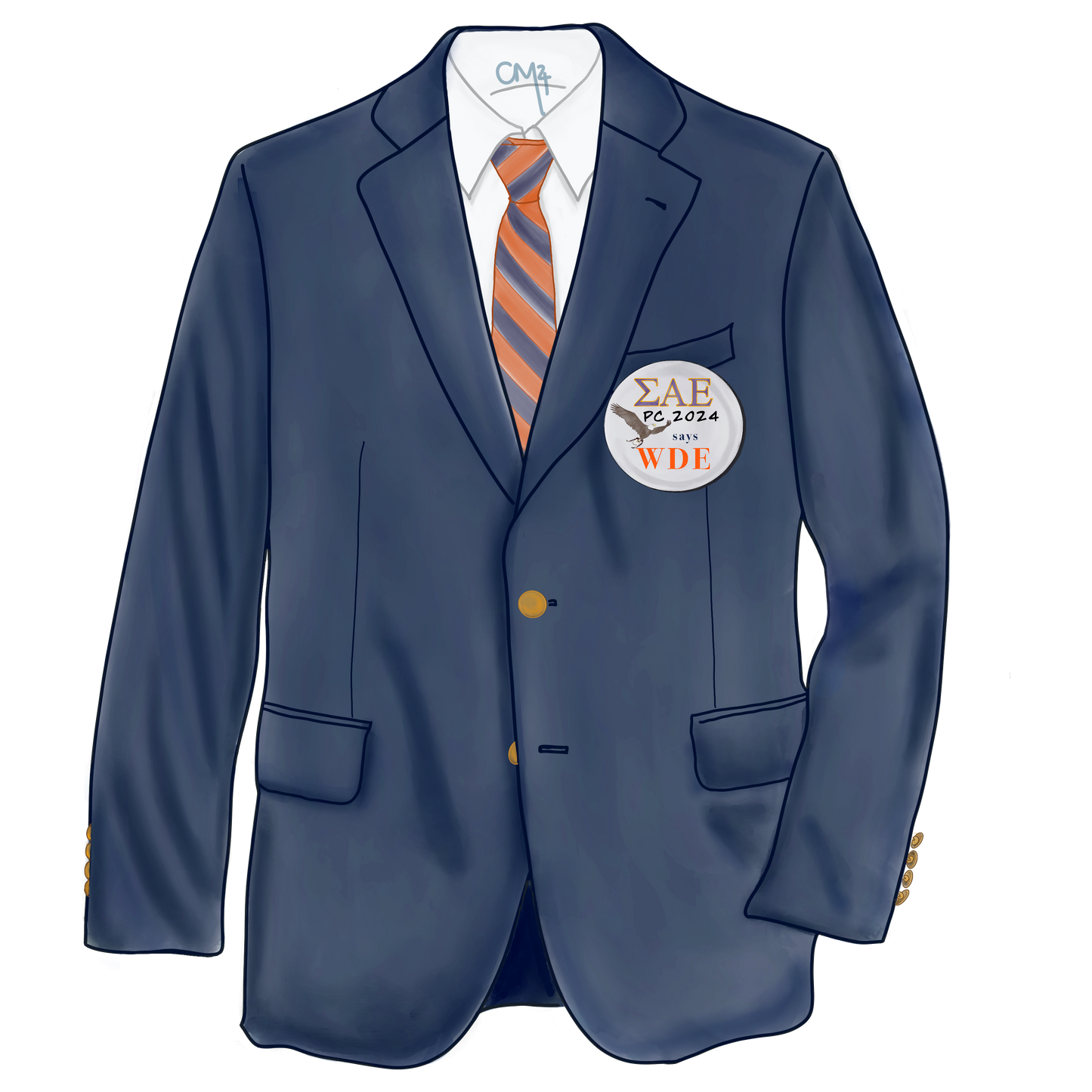 Auburn Fraternity Pledge Acrylic Ornament