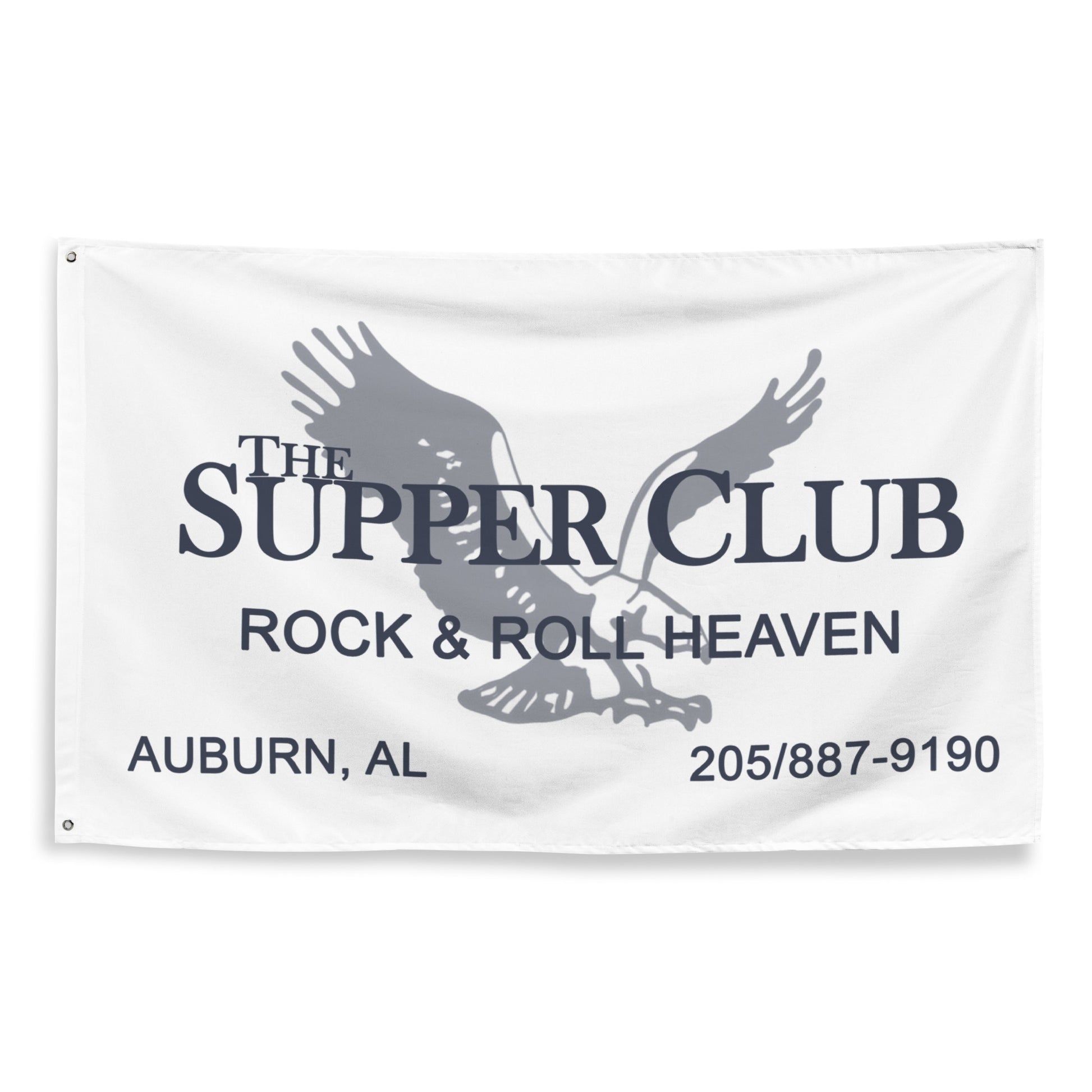 Auburn Supper Club Rock & Roll Heaven Flag - Grabble Gertie Art & Design
